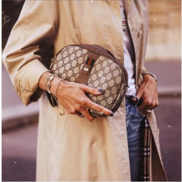 Authentic Vintage Gucci GG Monogram Web Ophidia Clutch Fanny Bum Waist Belt Bag - Picture 3 of 11